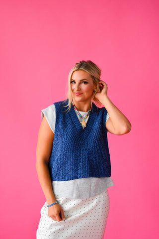 Autumn Short Sleeve Mix Media Top