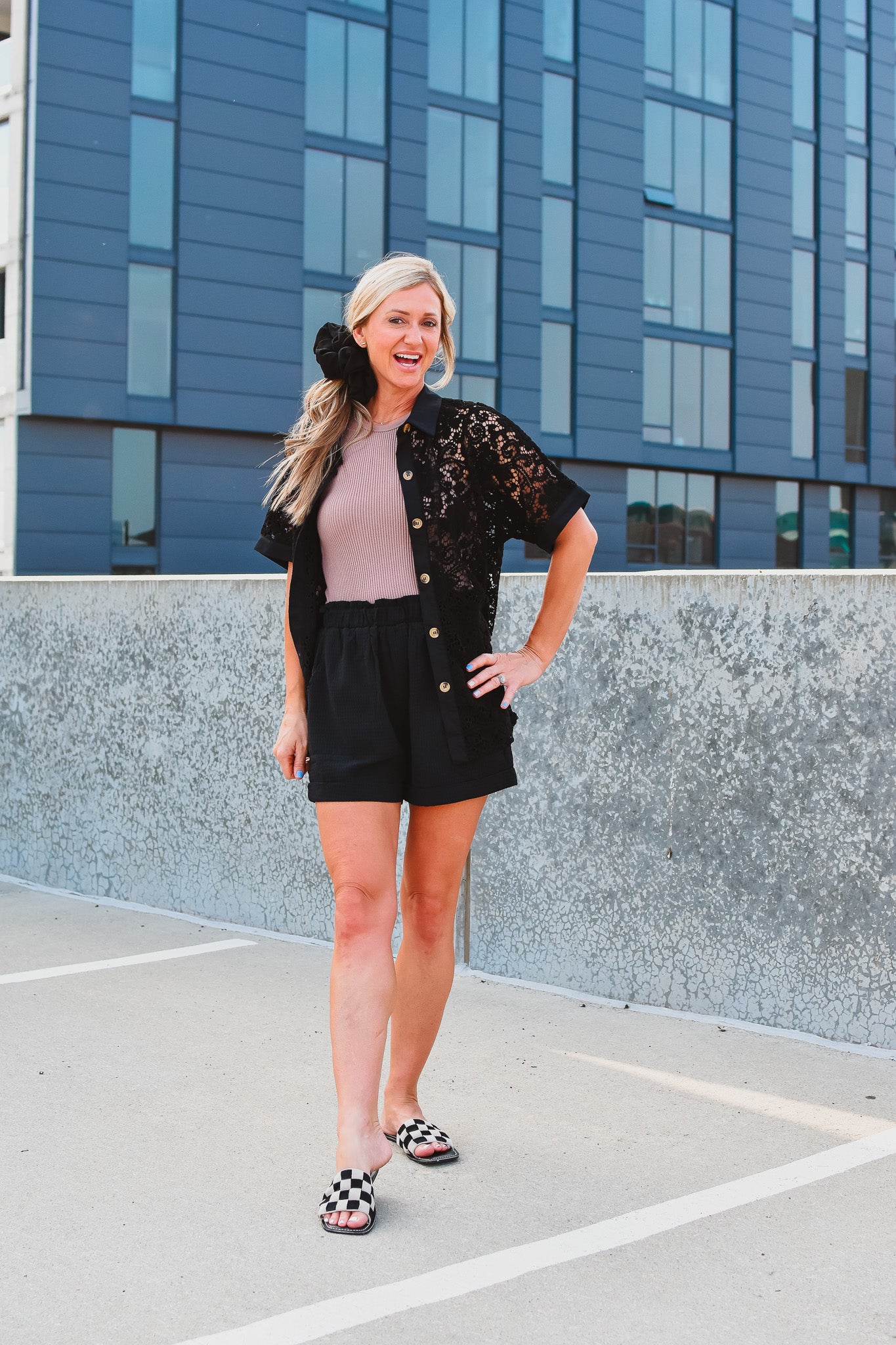 Shannon Crochet Button Up