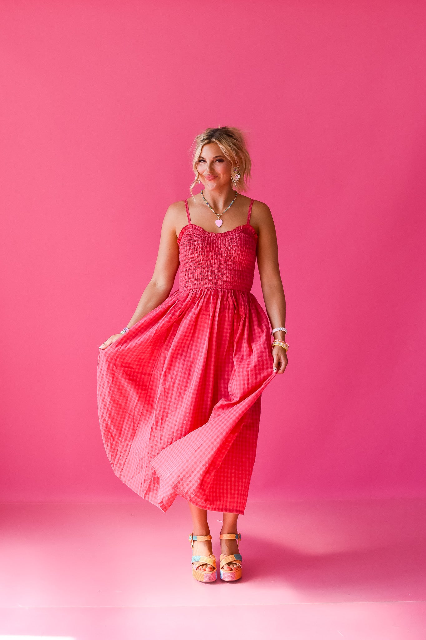 Jameson Gingham Maxi Dress