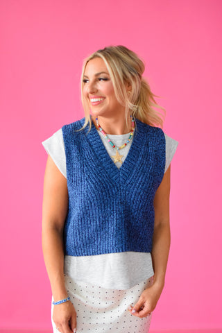 Autumn Short Sleeve Mix Media Top