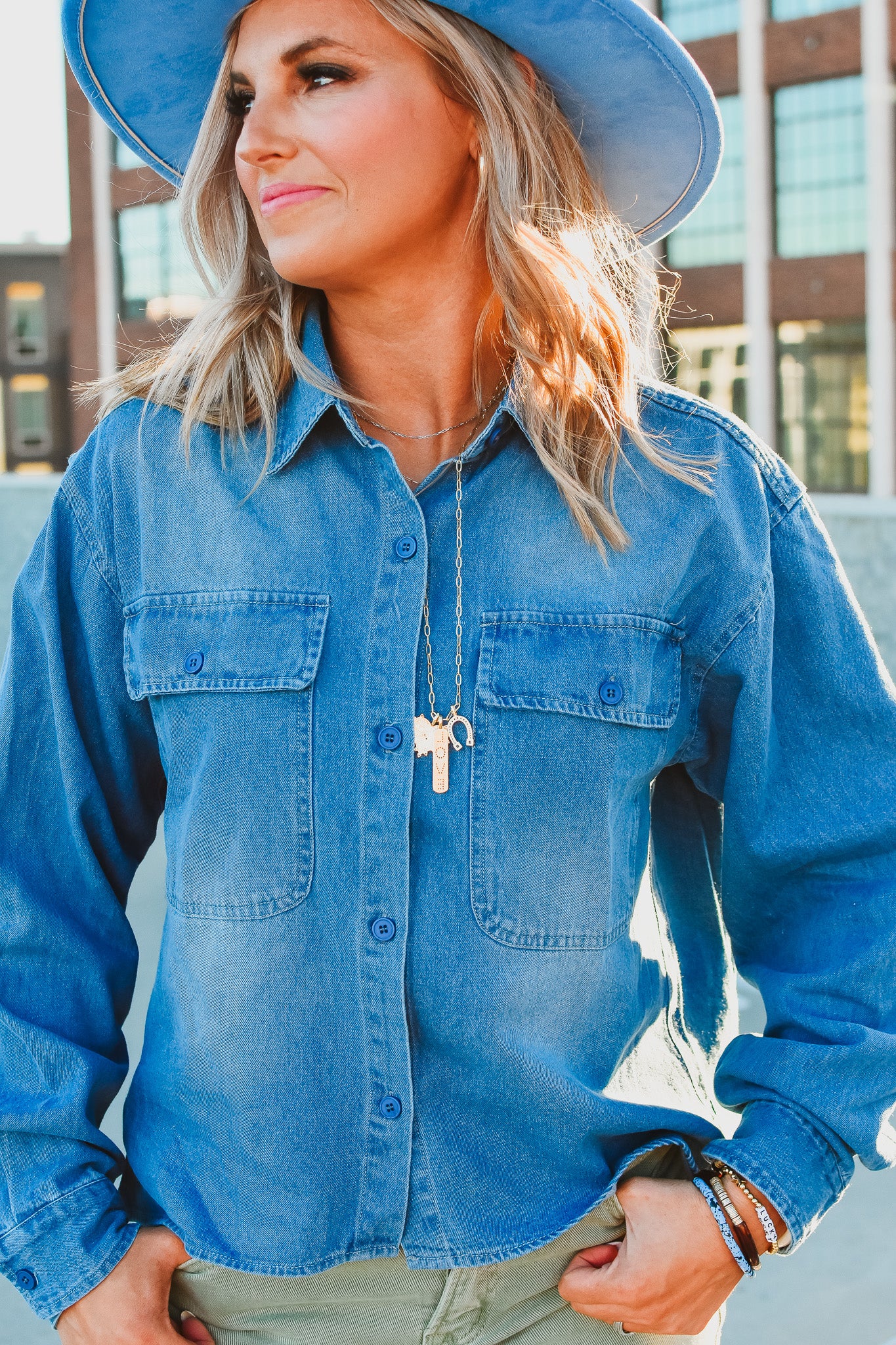 Haiden Denim Top