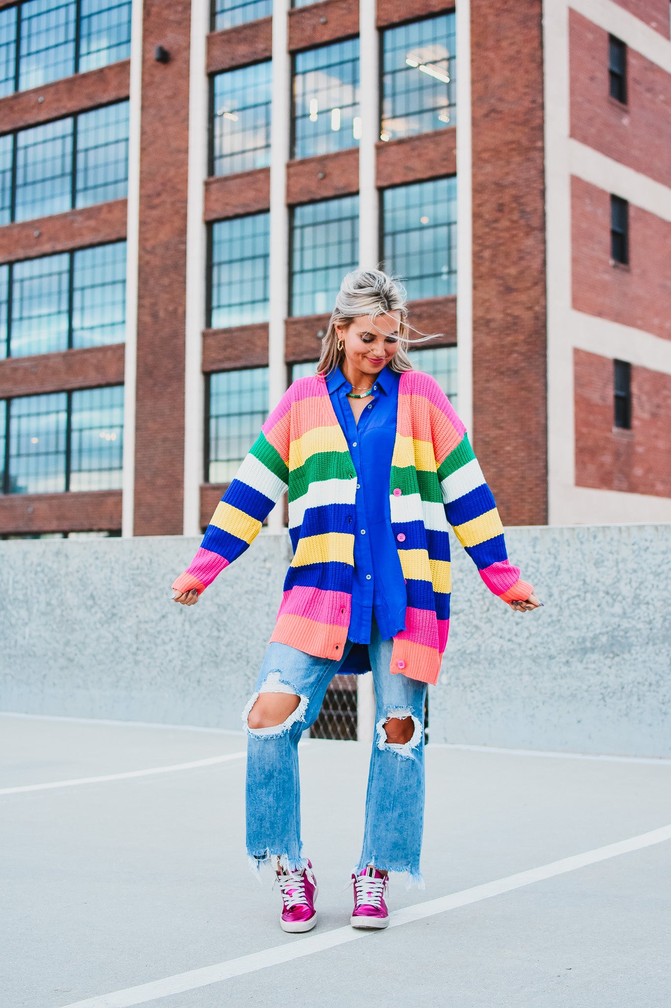Margo Striped Cardigan