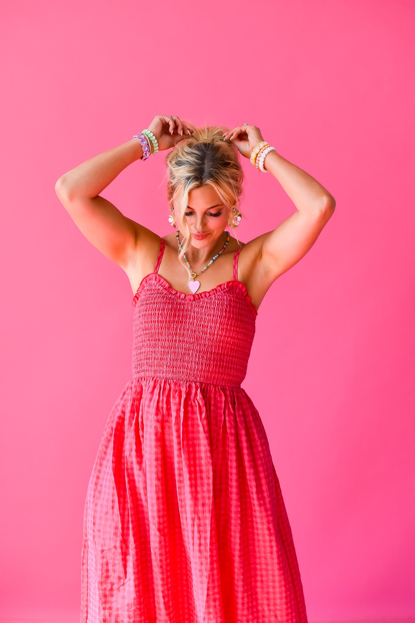 Jameson Gingham Maxi Dress