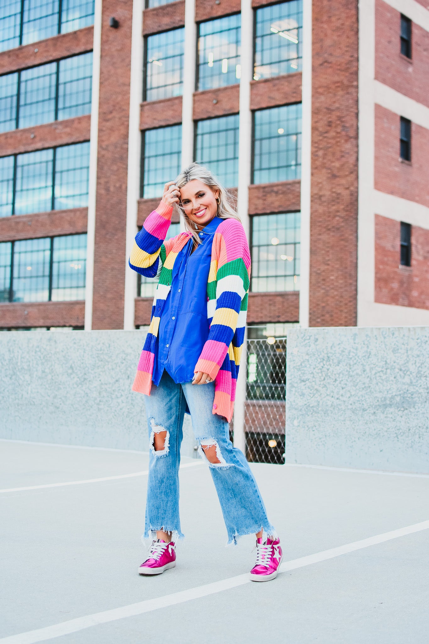 Margo Striped Cardigan