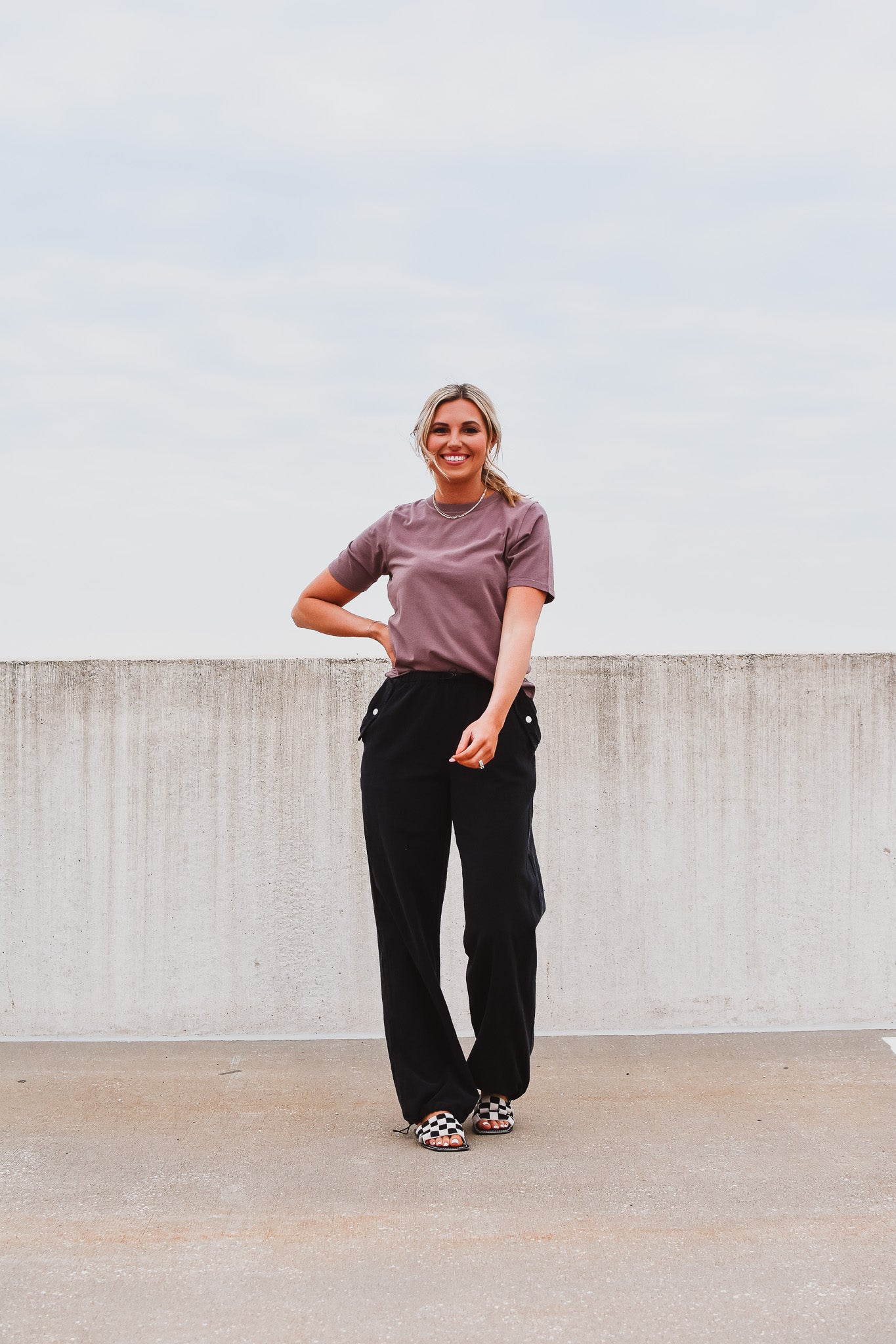 Kate Classic Boxy Fit Tee in Mocha