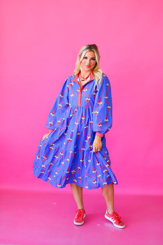 Allis Floral Midi Dress