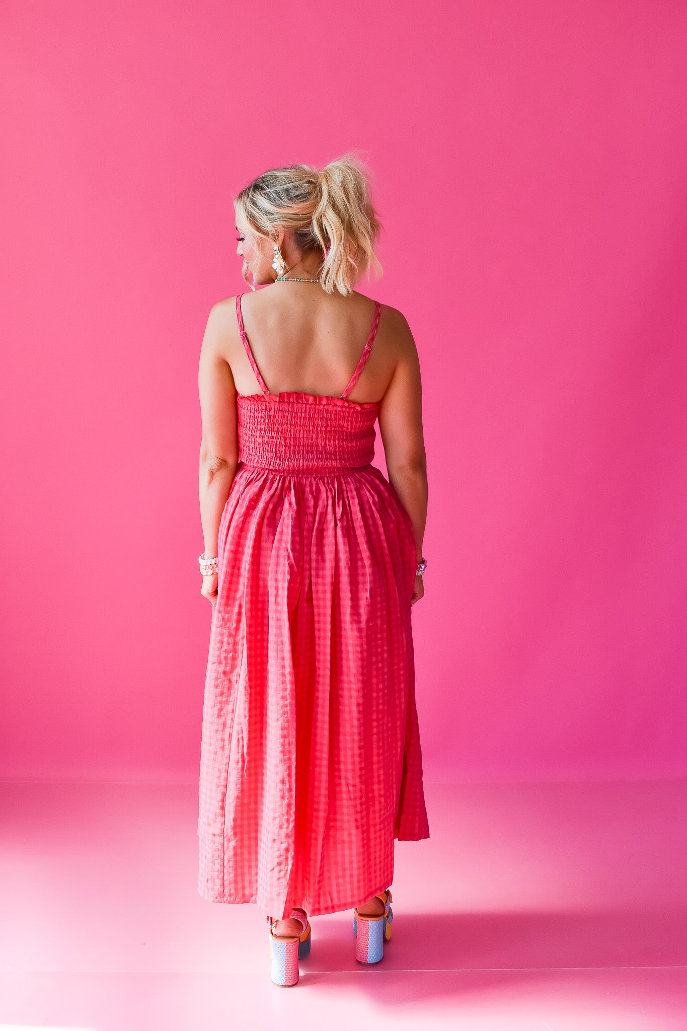 Jameson Gingham Maxi Dress