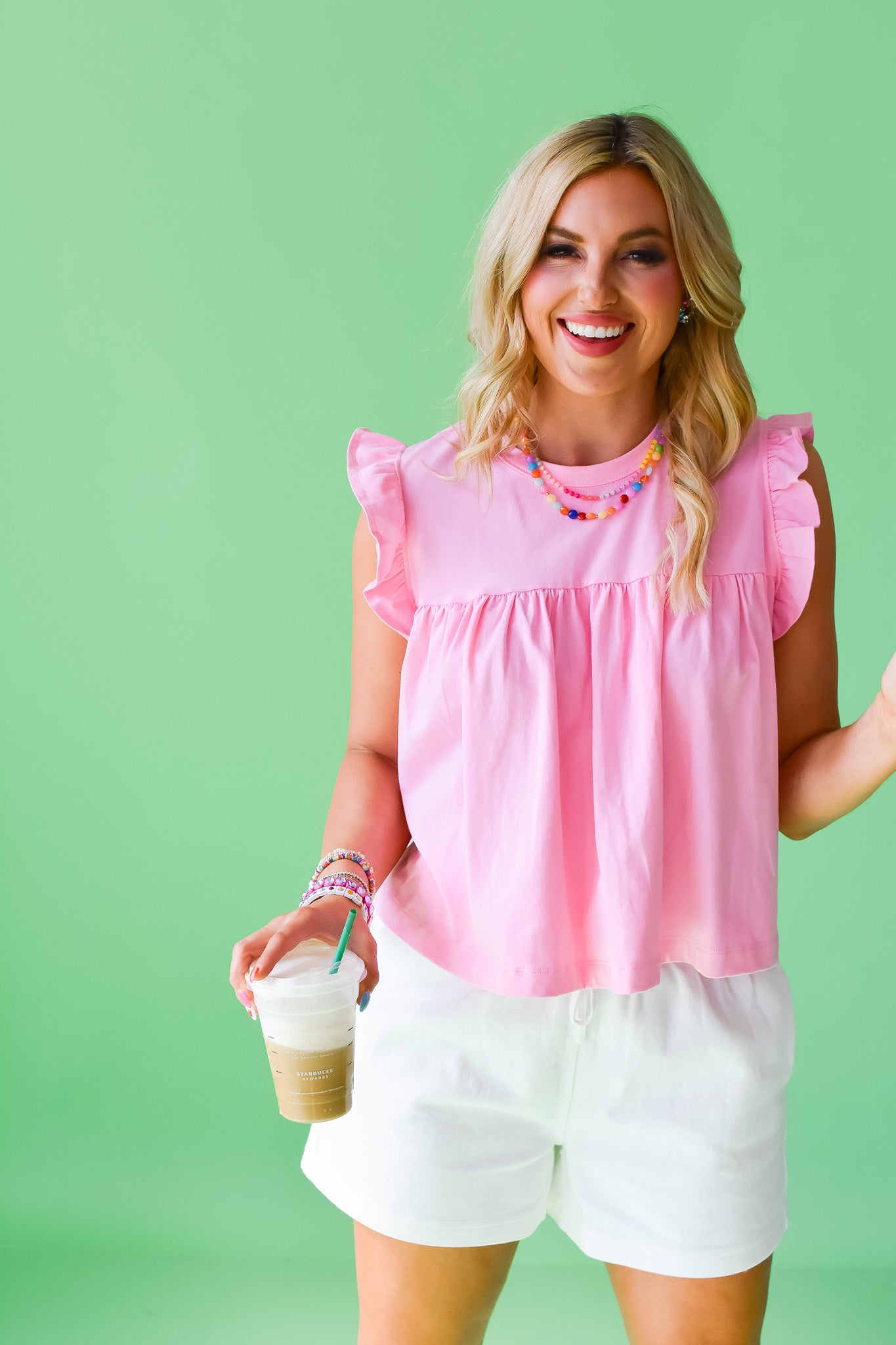 Alicia Ruffle Sleeve Top