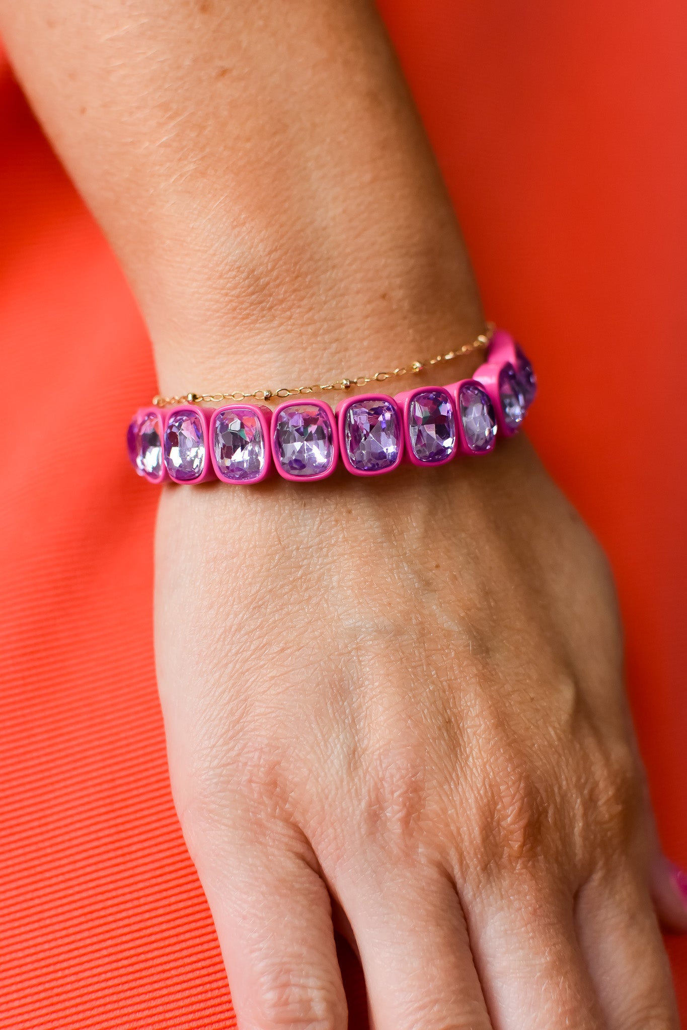Layla Bracelet - Hot Pink RESTOCK