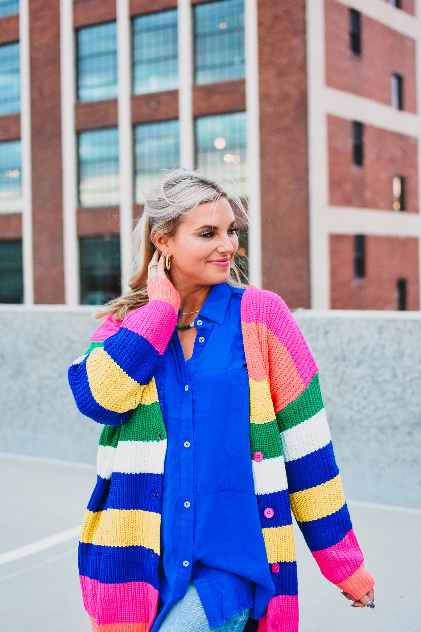 Margo Striped Cardigan