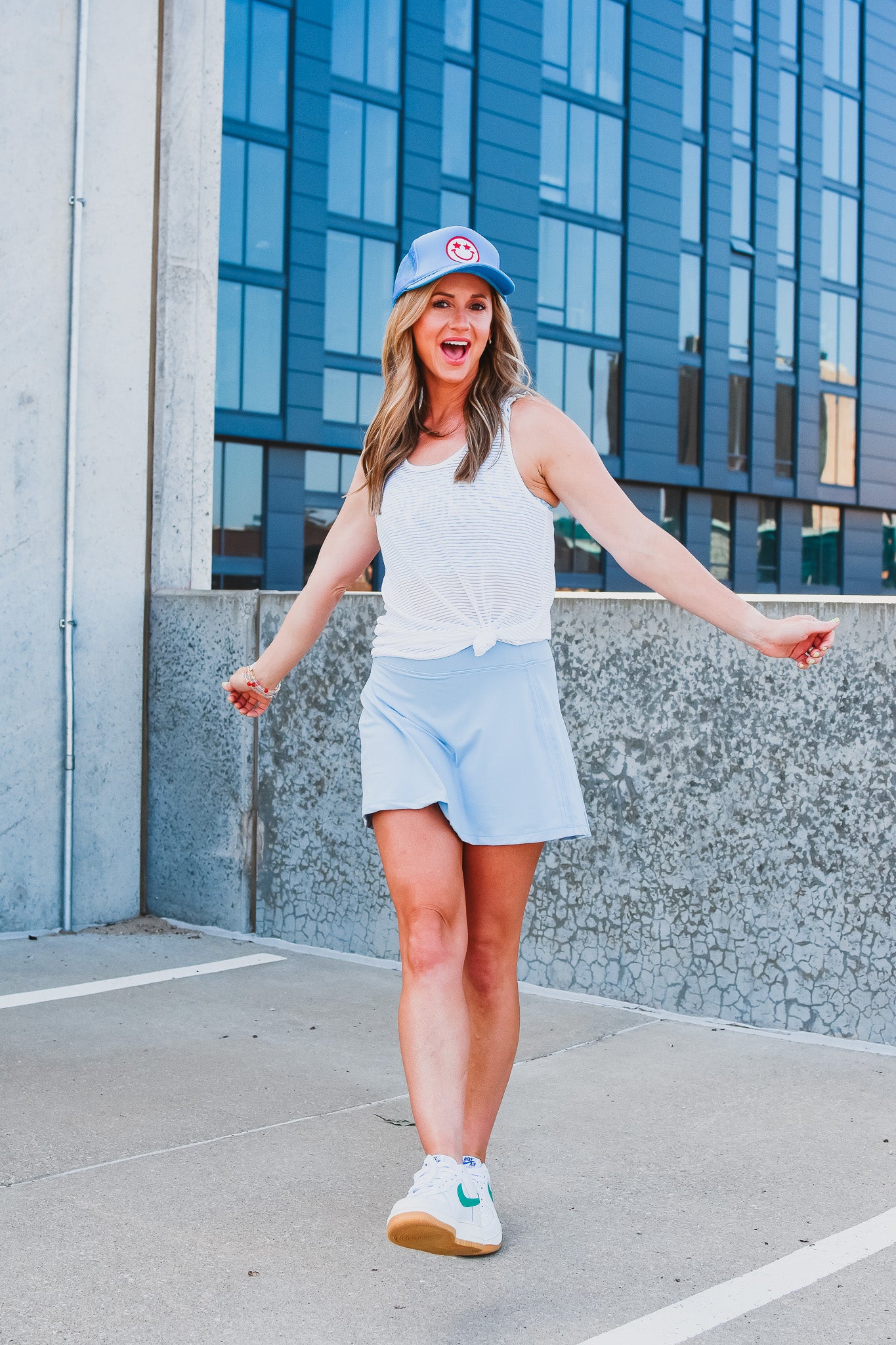 Dawson Athletic Skort in Light Blue