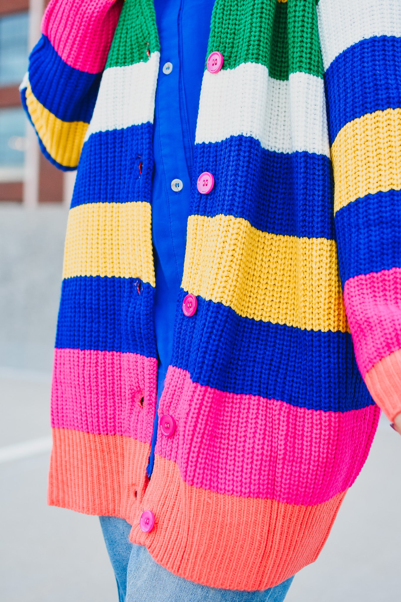 Margo Striped Cardigan