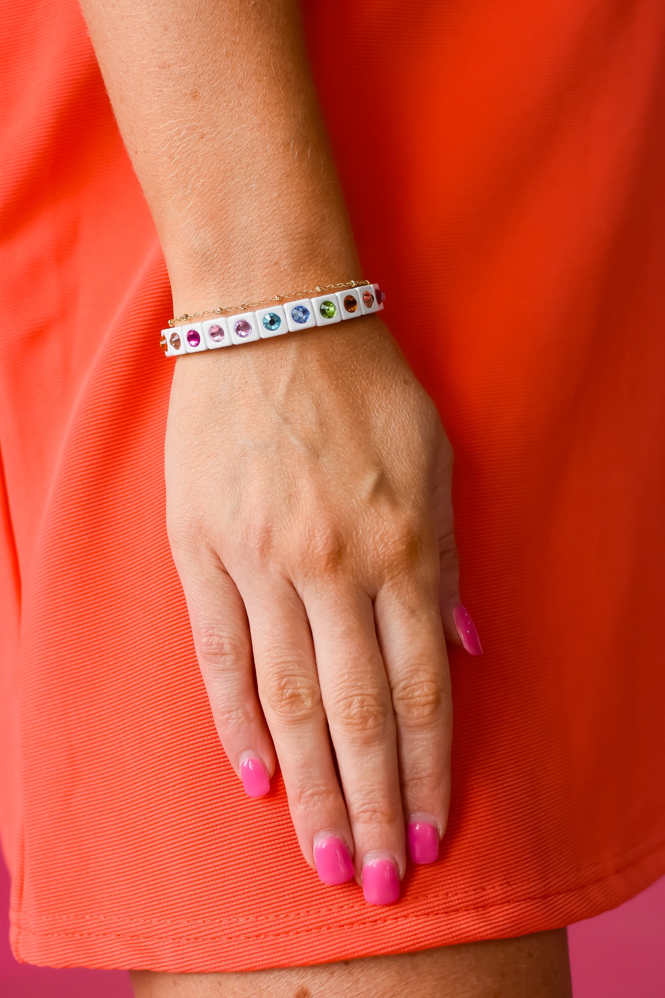 Maeve Bracelet - White Colorful RESTOCK