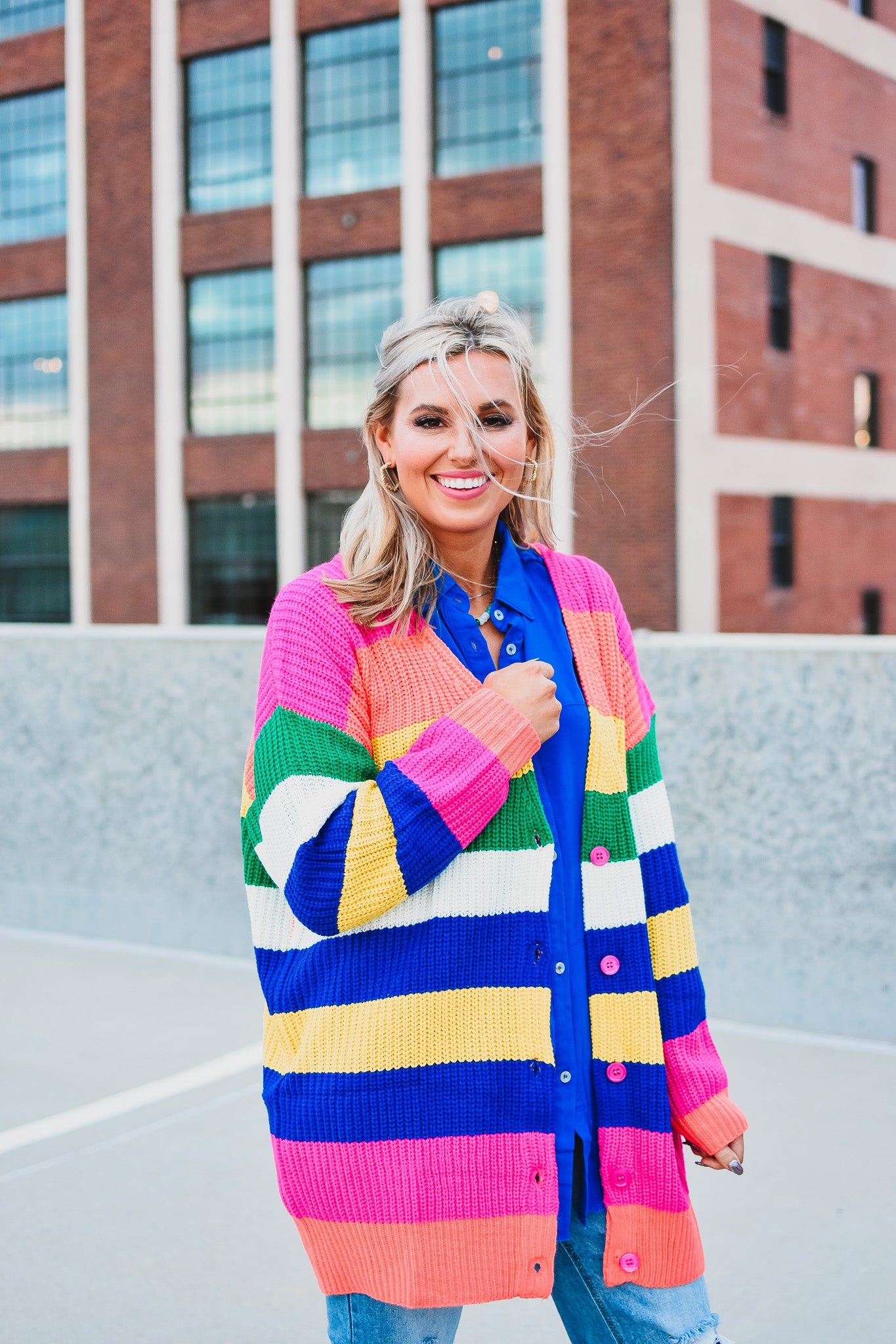 Margo Striped Cardigan