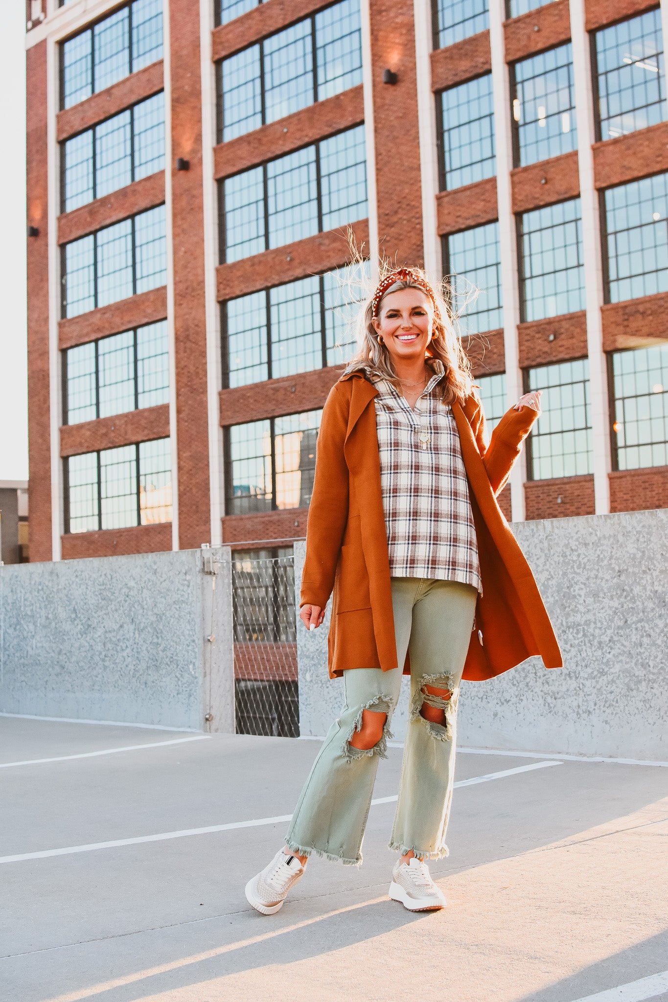 Cindy Long Cardigan in Camel