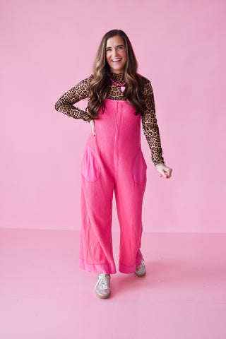 Zoey Waffle Jumpsuit