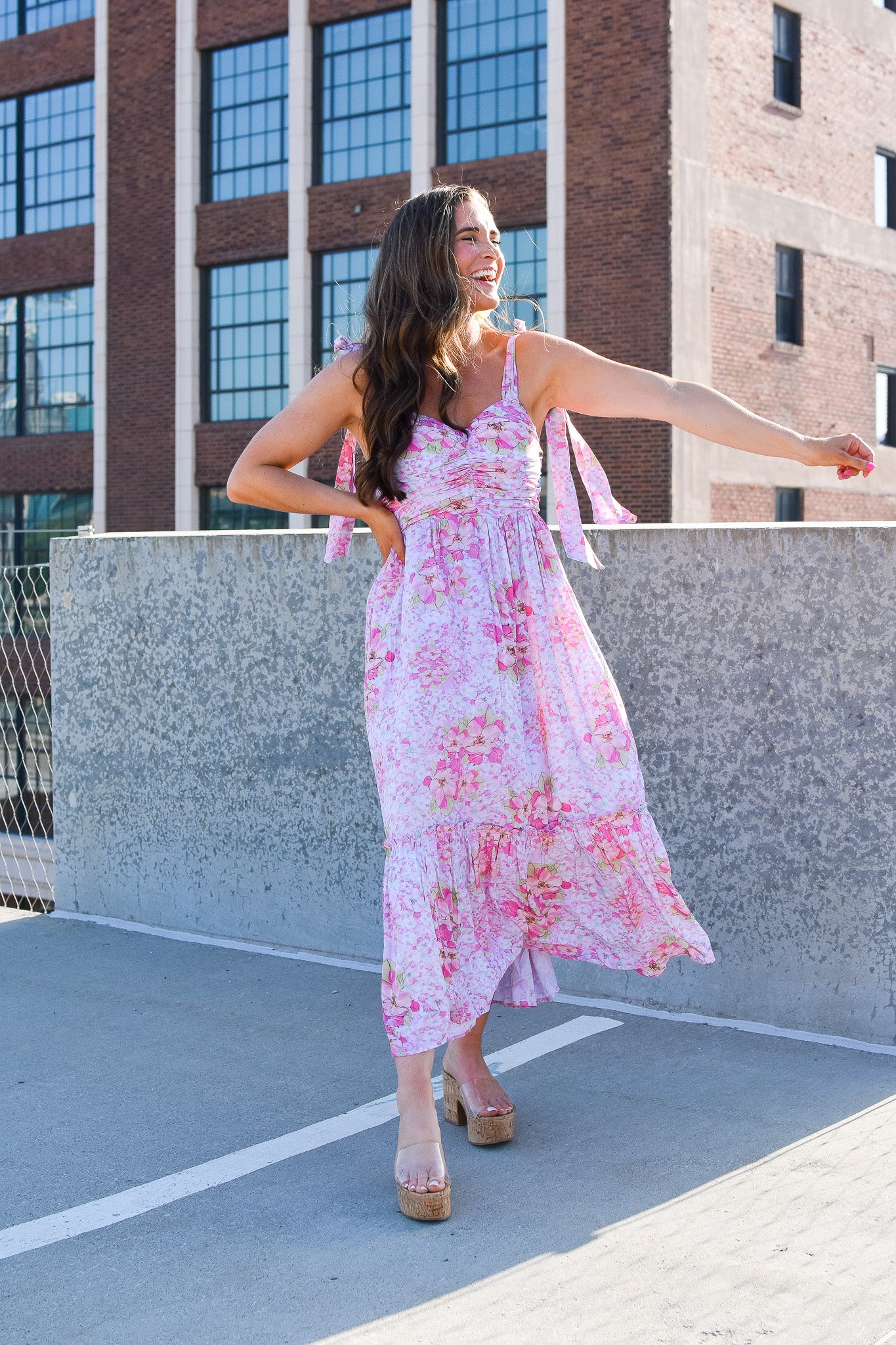 Gemma Floral Midi Dress