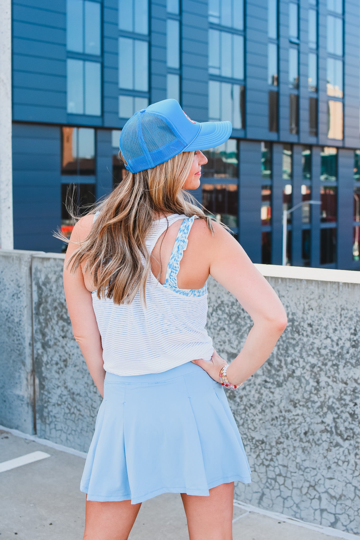Dawson Athletic Skort in Light Blue
