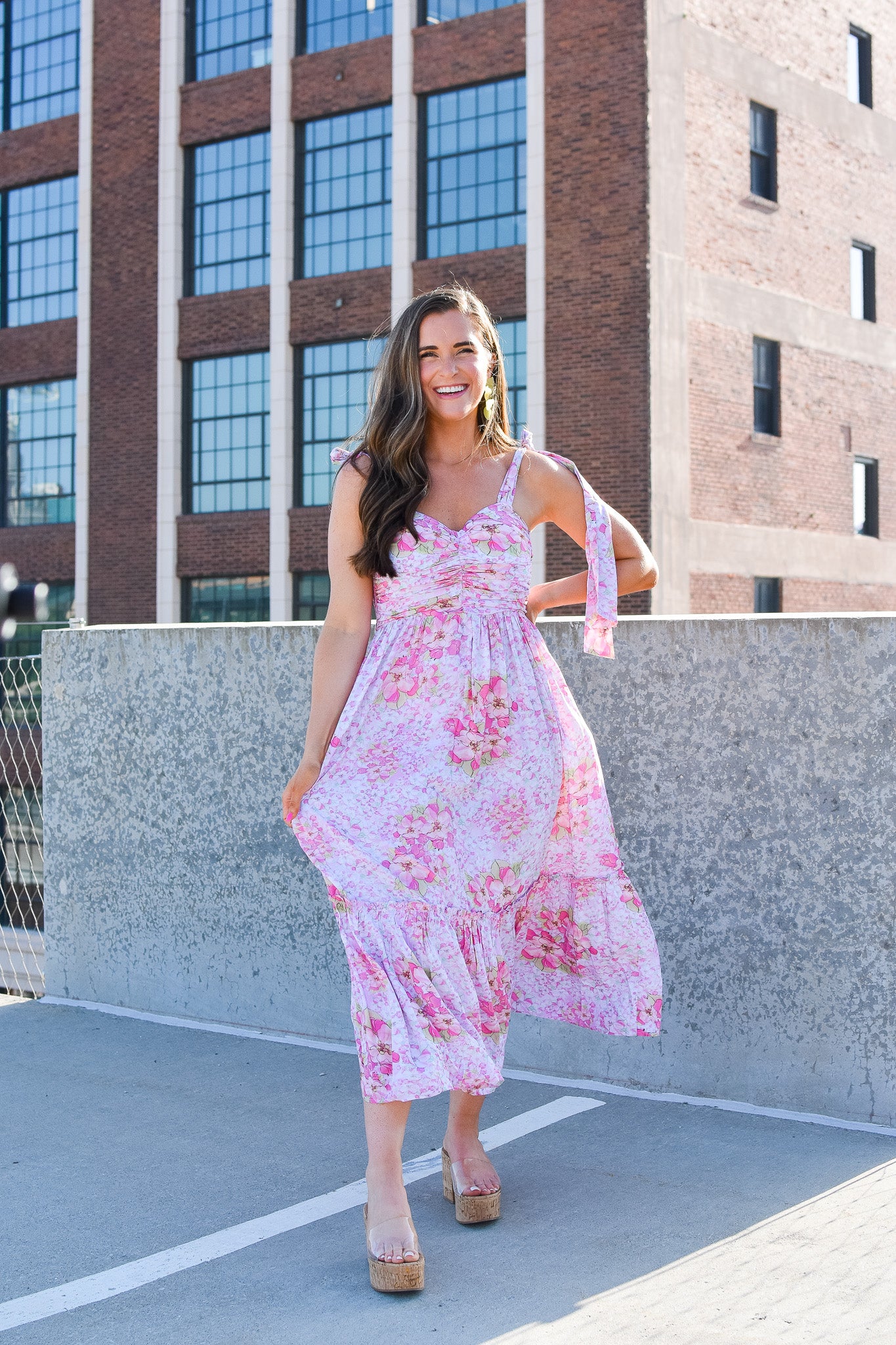 Gemma Floral Midi Dress