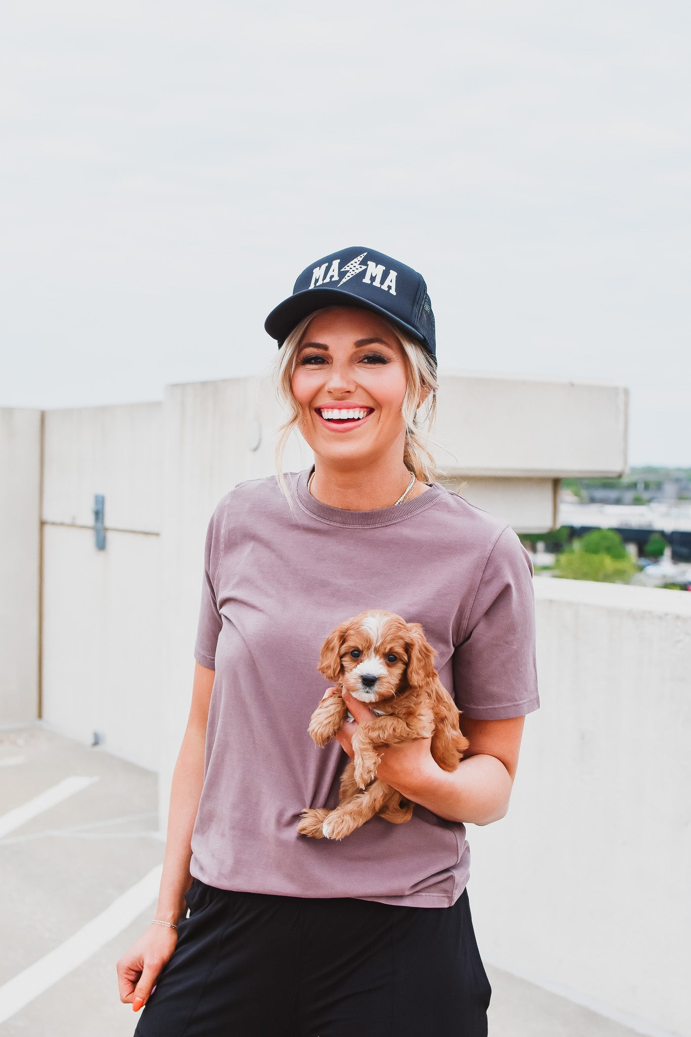 Kate Classic Boxy Fit Tee in Mocha