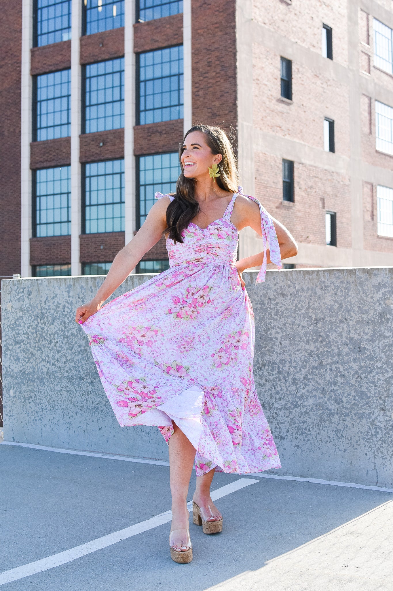 Gemma Floral Midi Dress