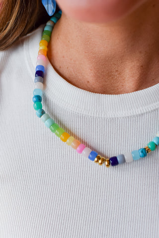 Coastal Girl Gemstone Necklace
