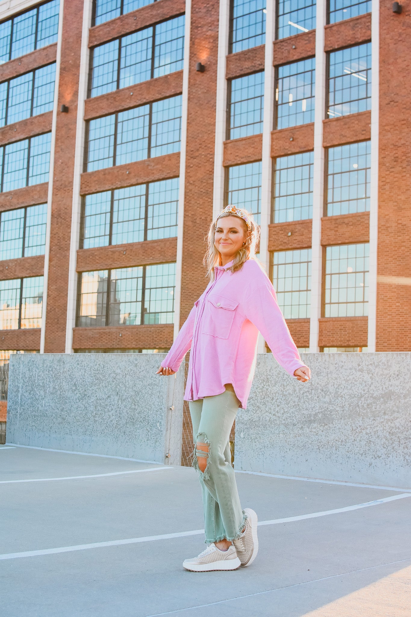 Ariel Shacket in Lilac