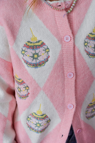 Pink Ornament Cardigan