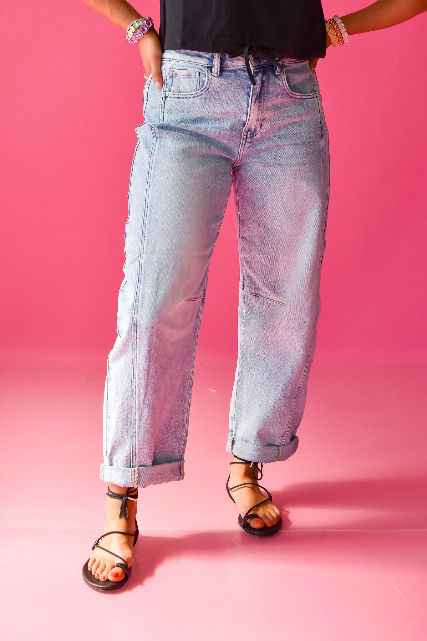 Benny Barrel Cuffed Jeans