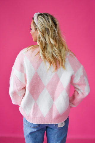 Pink Ornament Cardigan