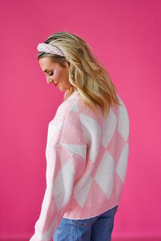 Pink Ornament Cardigan
