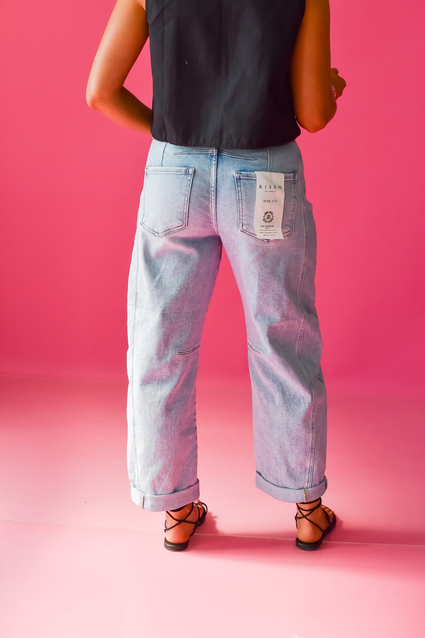 Benny Barrel Cuffed Jeans