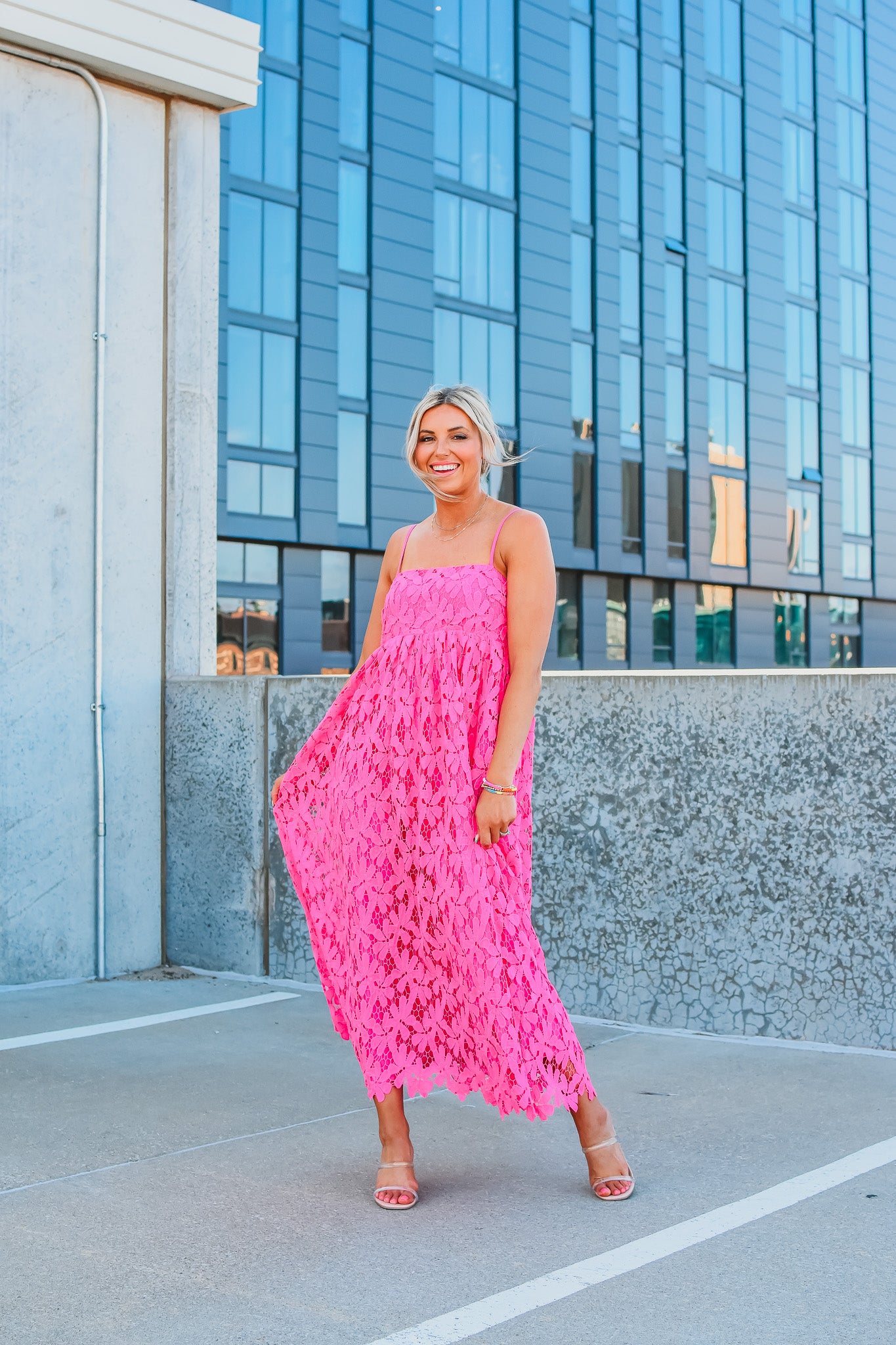 Tiana Lace Midi Dress