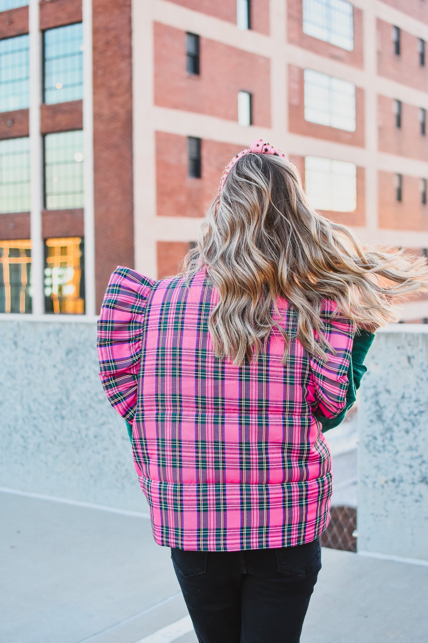 Ann Marie Plaid Vest