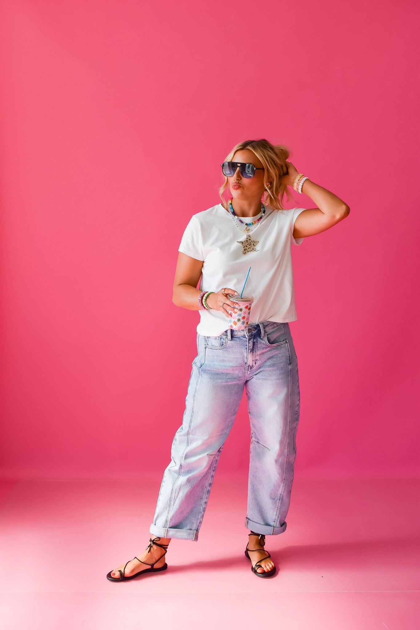Benny Barrel Cuffed Jeans
