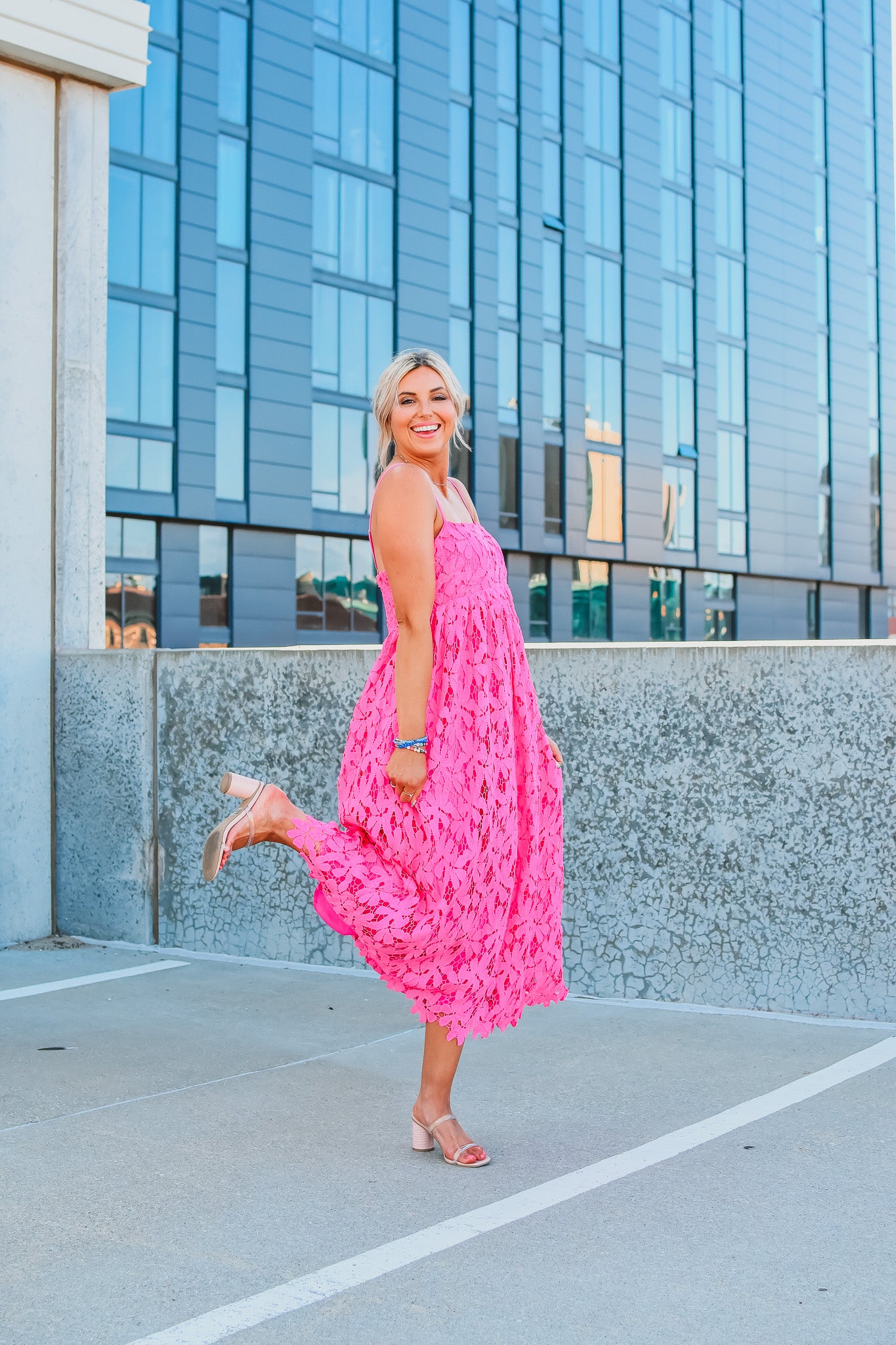 Tiana Lace Midi Dress