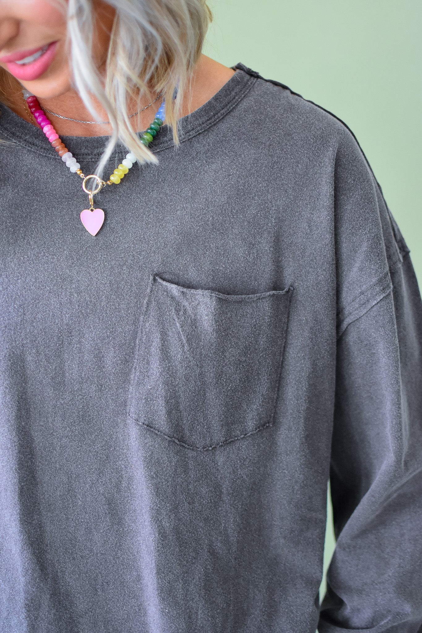 Scottie Long Sleeve Tee in Espresso