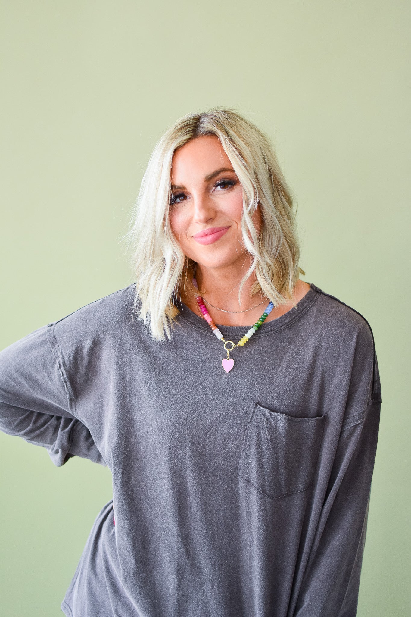 Scottie Long Sleeve Tee in Espresso