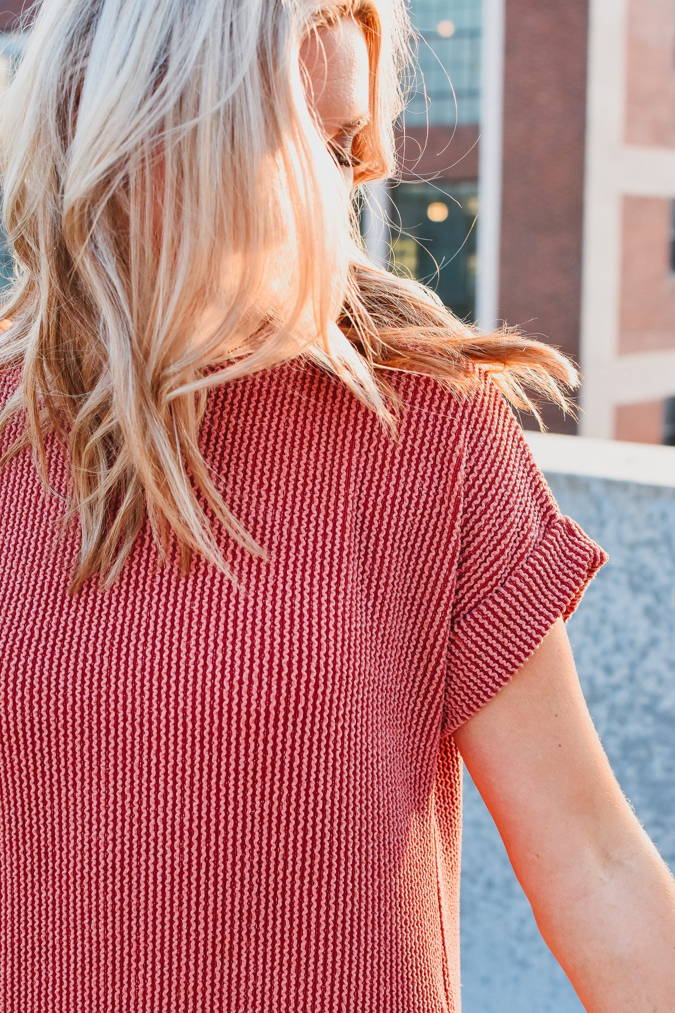 Kasie Maxi Tee Shirt Dress in Rust
