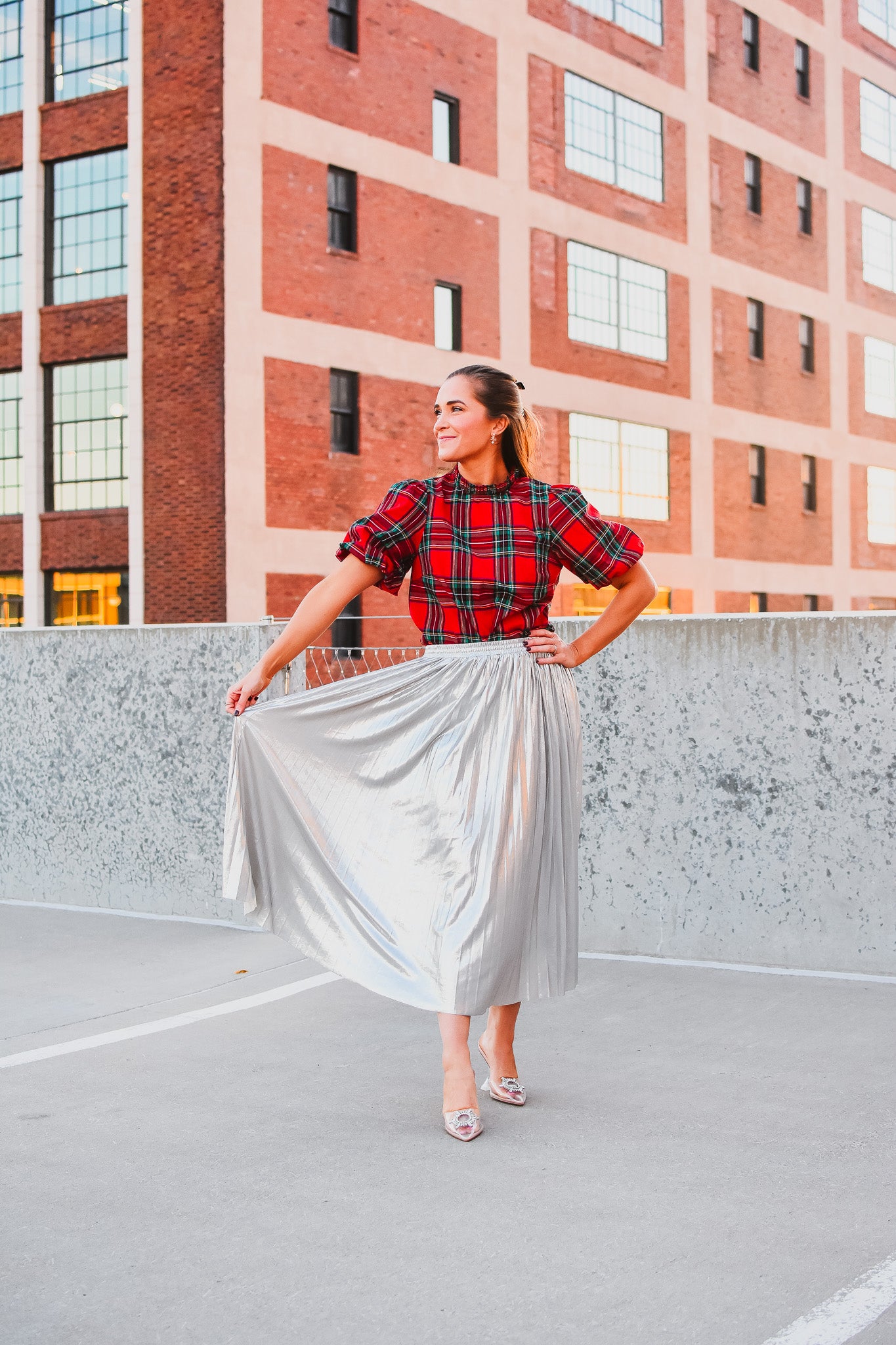 Scottie Plaid Top