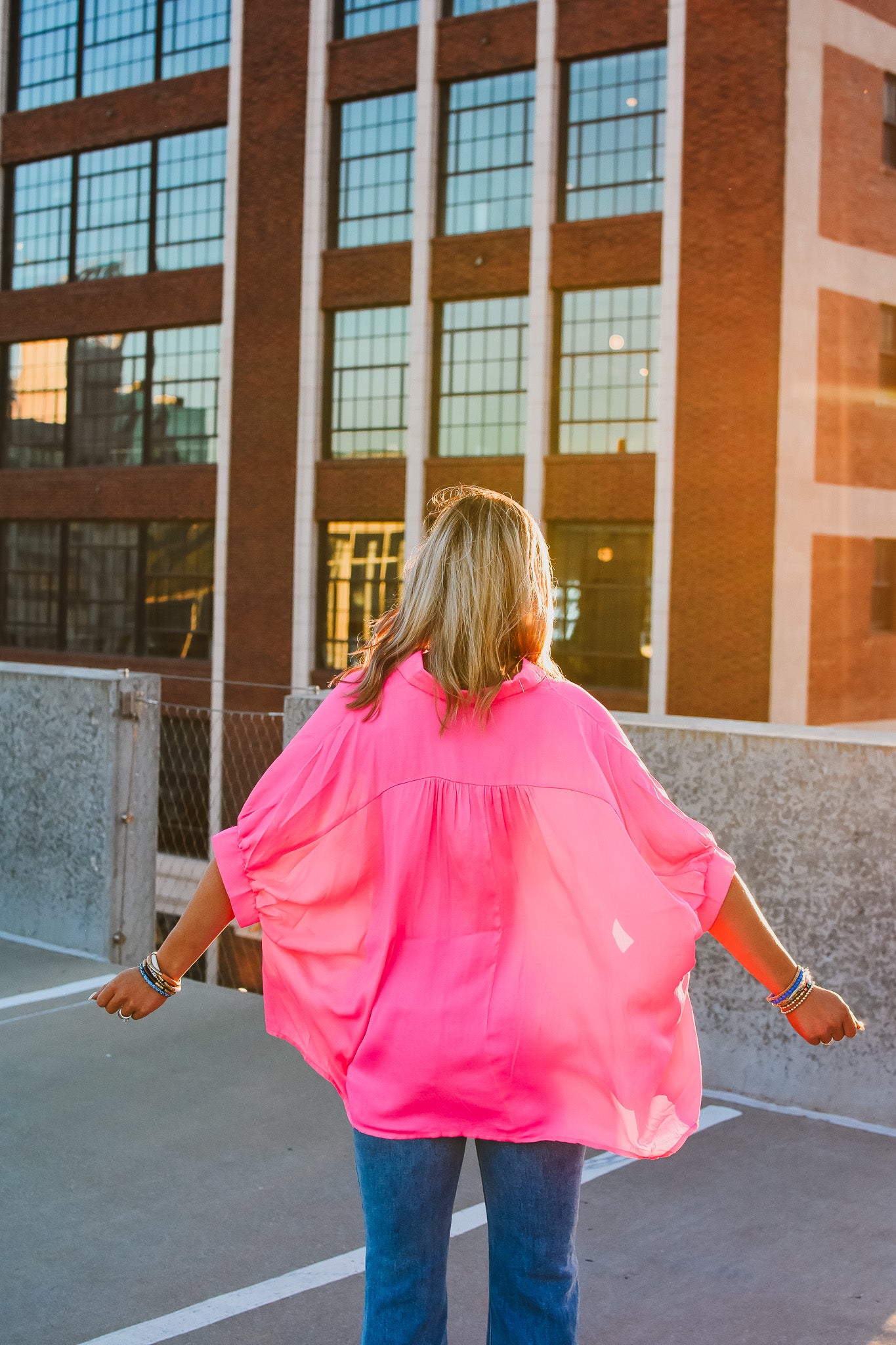 Denny Top in Hot Pink