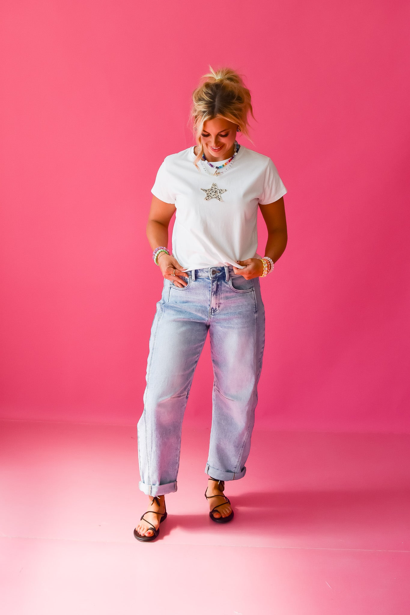 Benny Barrel Cuffed Jeans