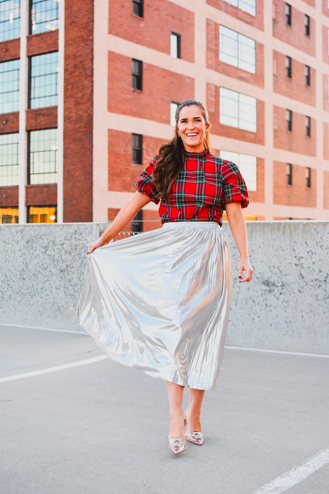 Scottie Plaid Top