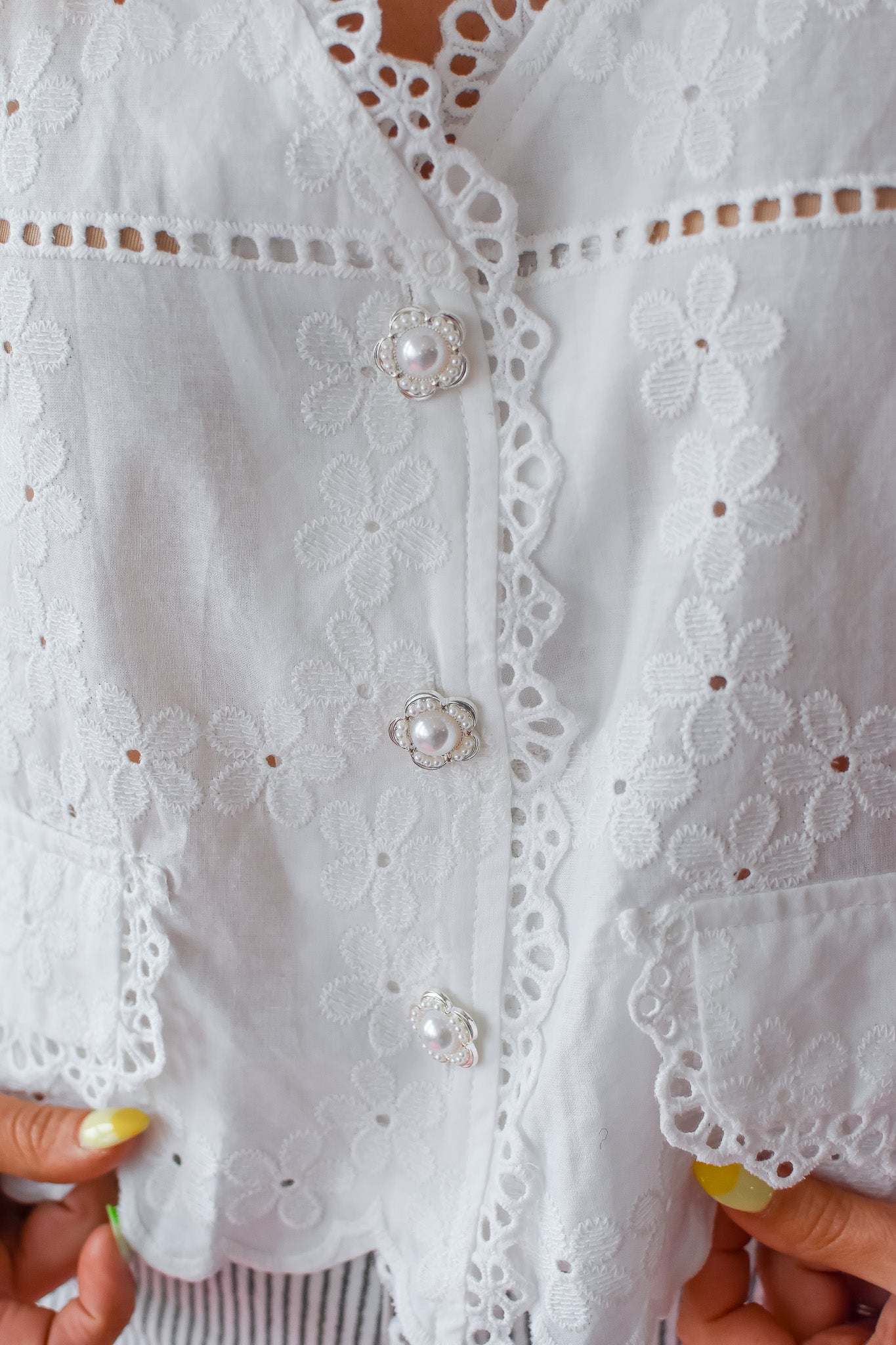 Vaida Eyelet Top - RESTOCK