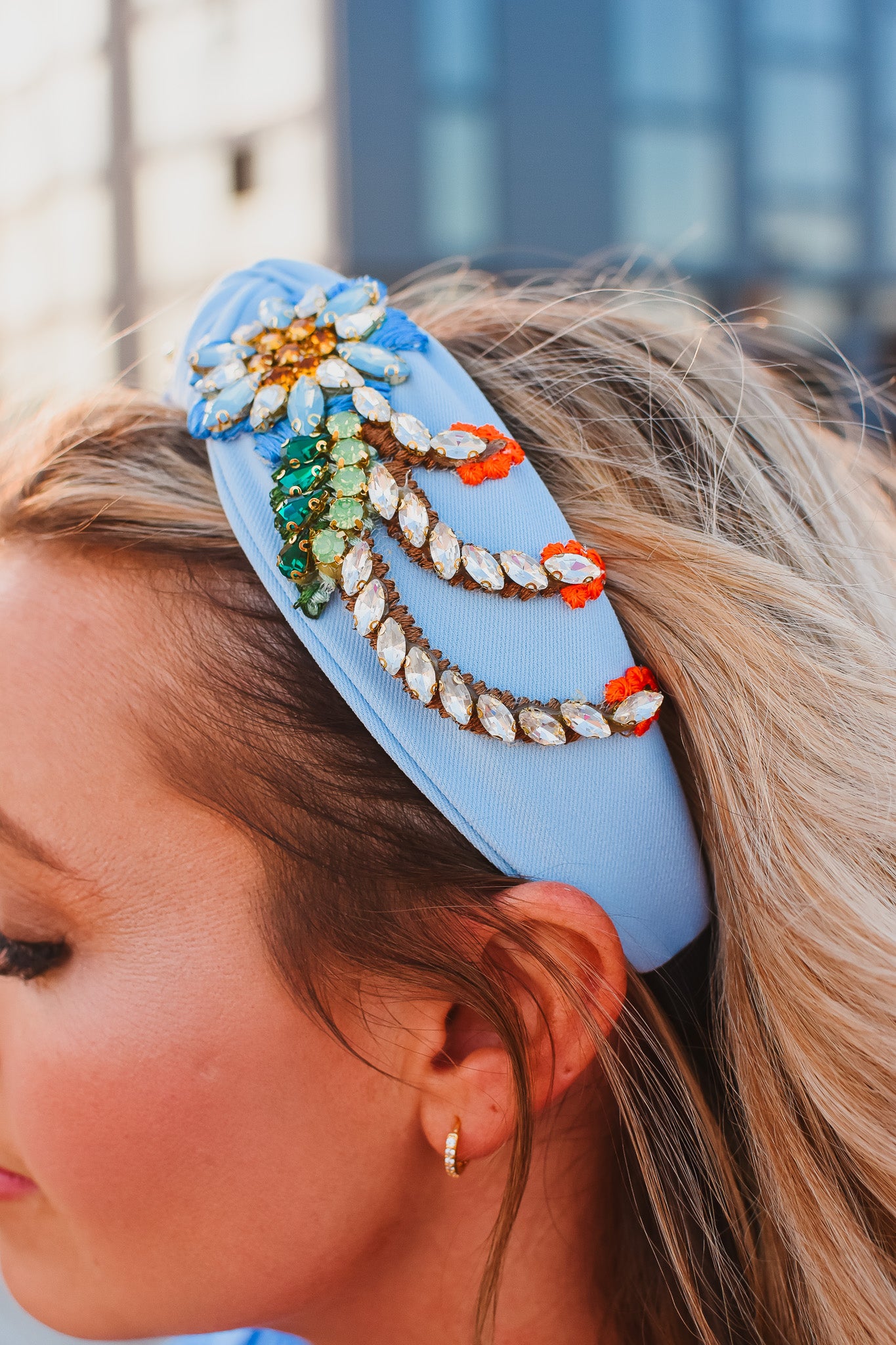 Blair Headband in Light Blue - RESTOCK