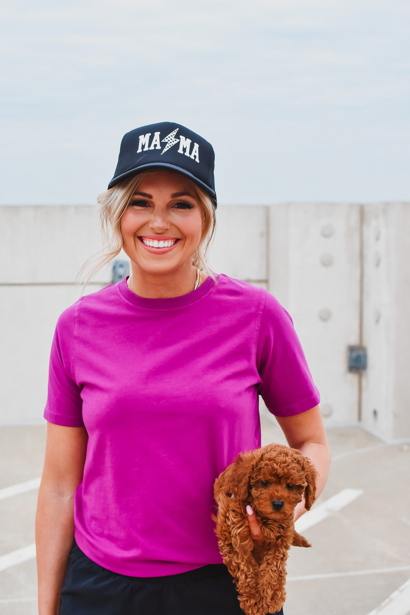Kate Classic Boxy Fit Tee in Purple
