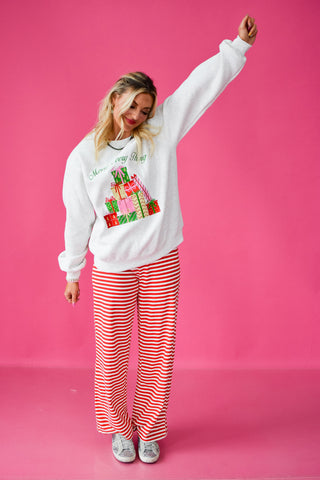 Merry Everything Embroidered Sweatshirt