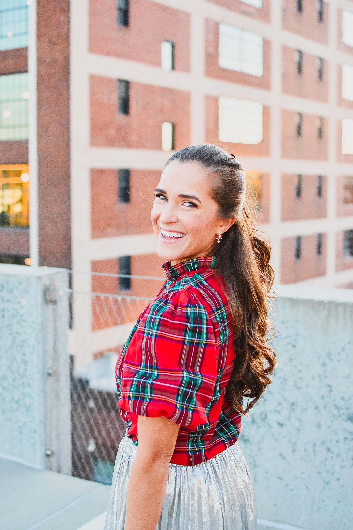 Scottie Plaid Top