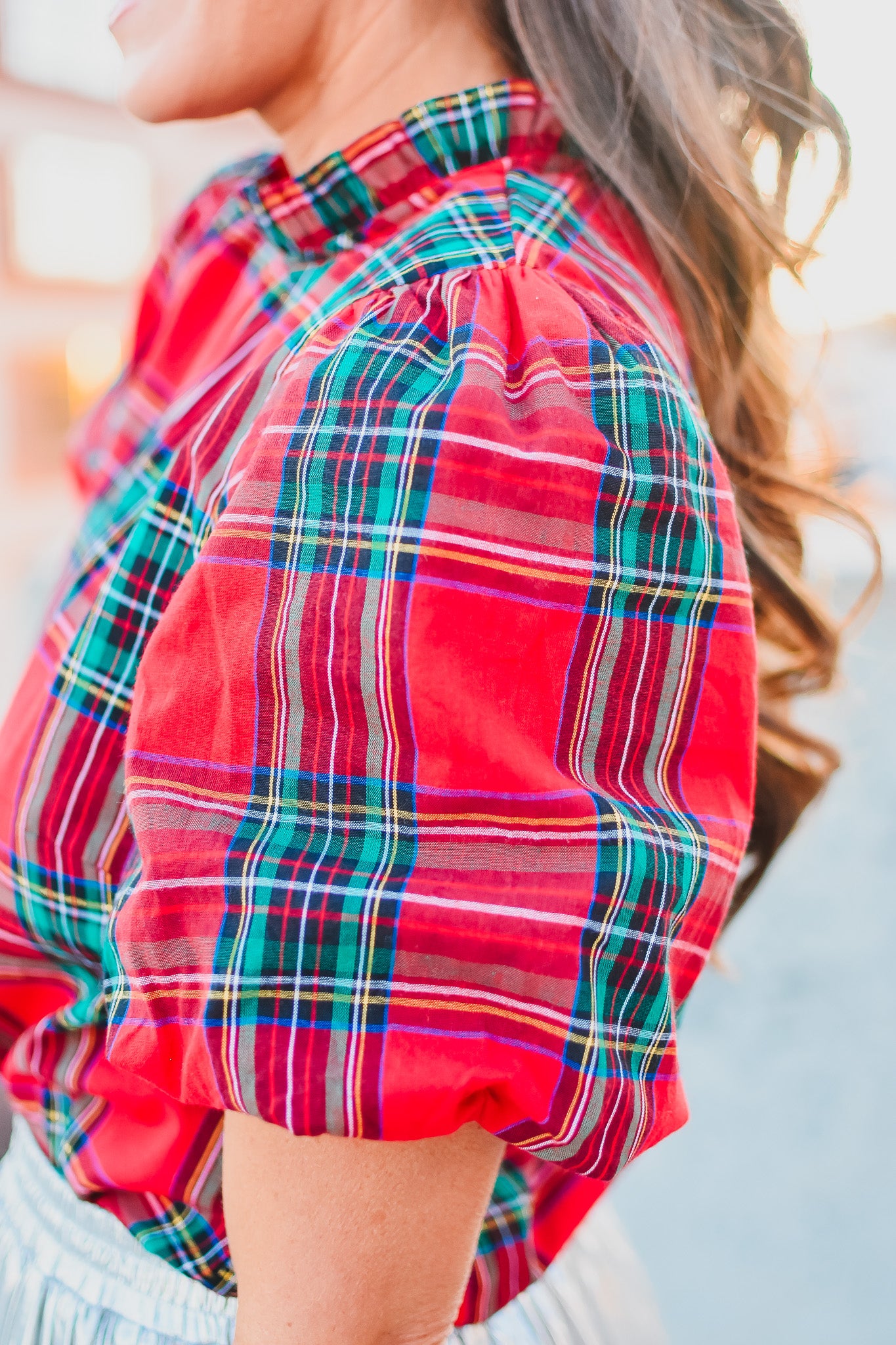 Scottie Plaid Top