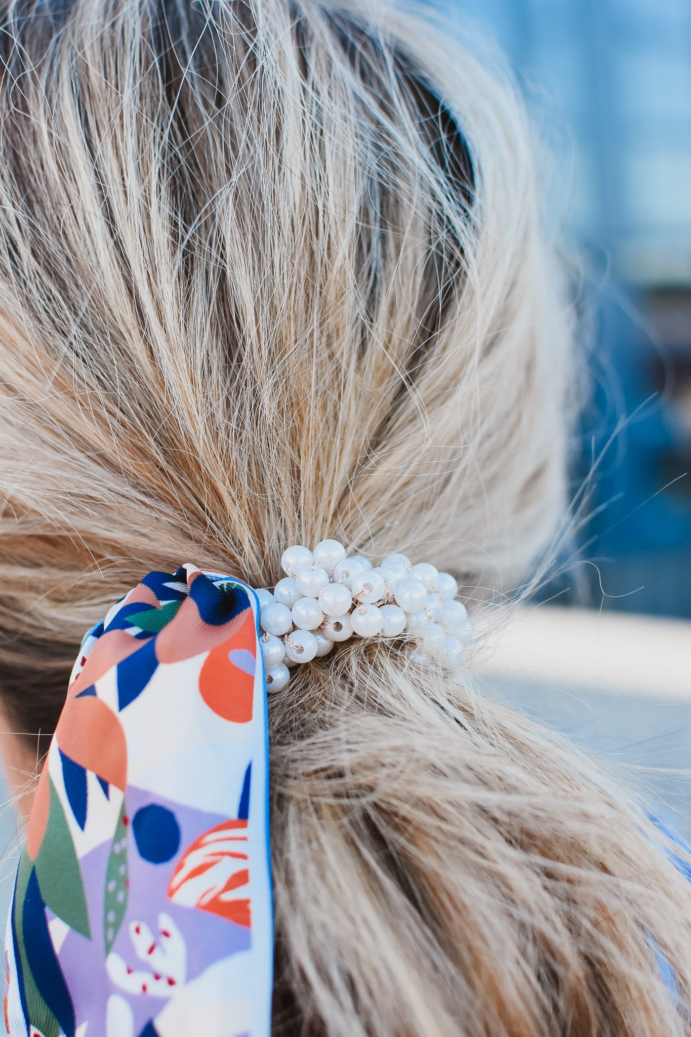 Scarf hair tie